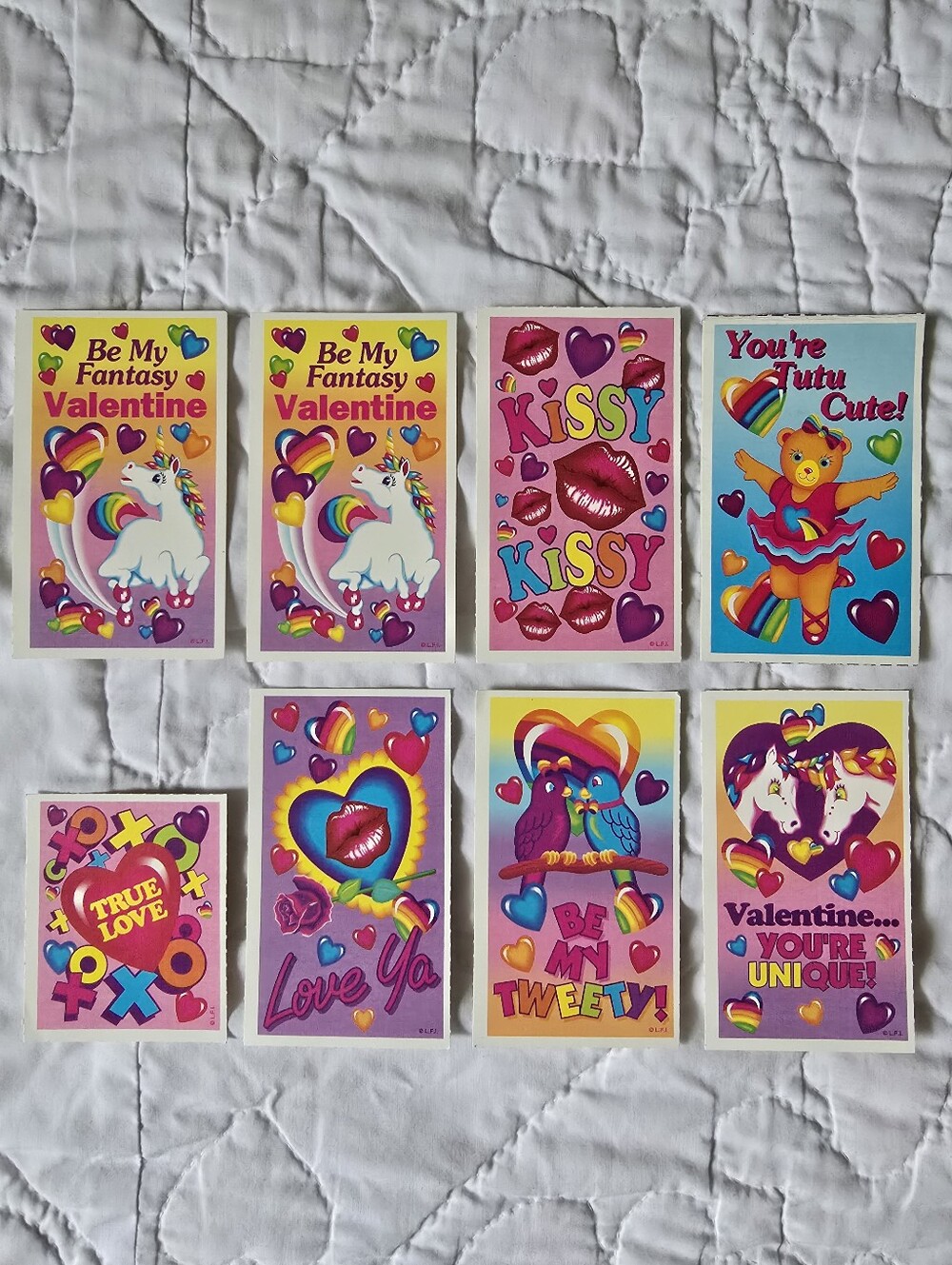 2/$30 🍪 8x Lisa Frank Vintage Y2K Blank Happy Valentine's Day Cut Out Cards